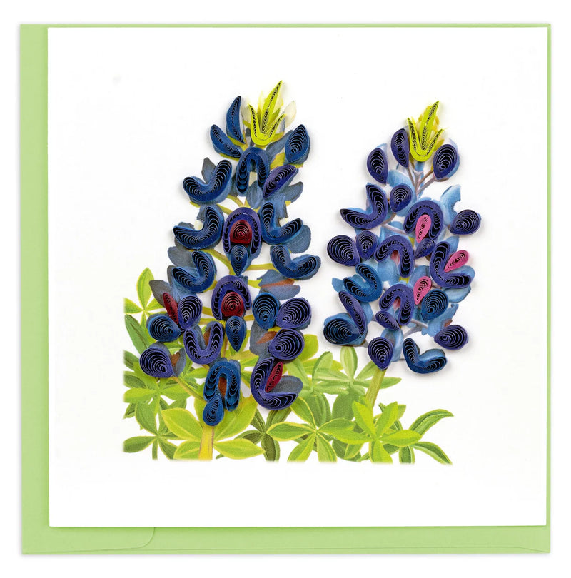Quilled Bluebonnet Greeting Card