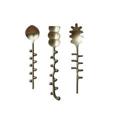 Brass Hobnail Spoon