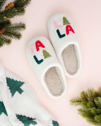 Fuzzy Holiday Slippers