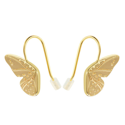 Butterfly Wings Gold Earrings