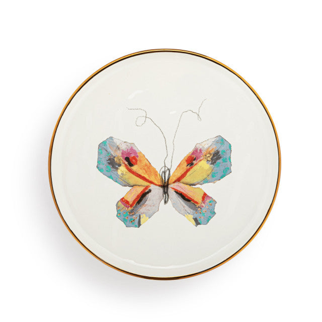 Multi Butterfly Ceramic Hanging Salad Plate