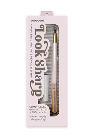 Look Sharp Metal Pencil w/ Eraser
