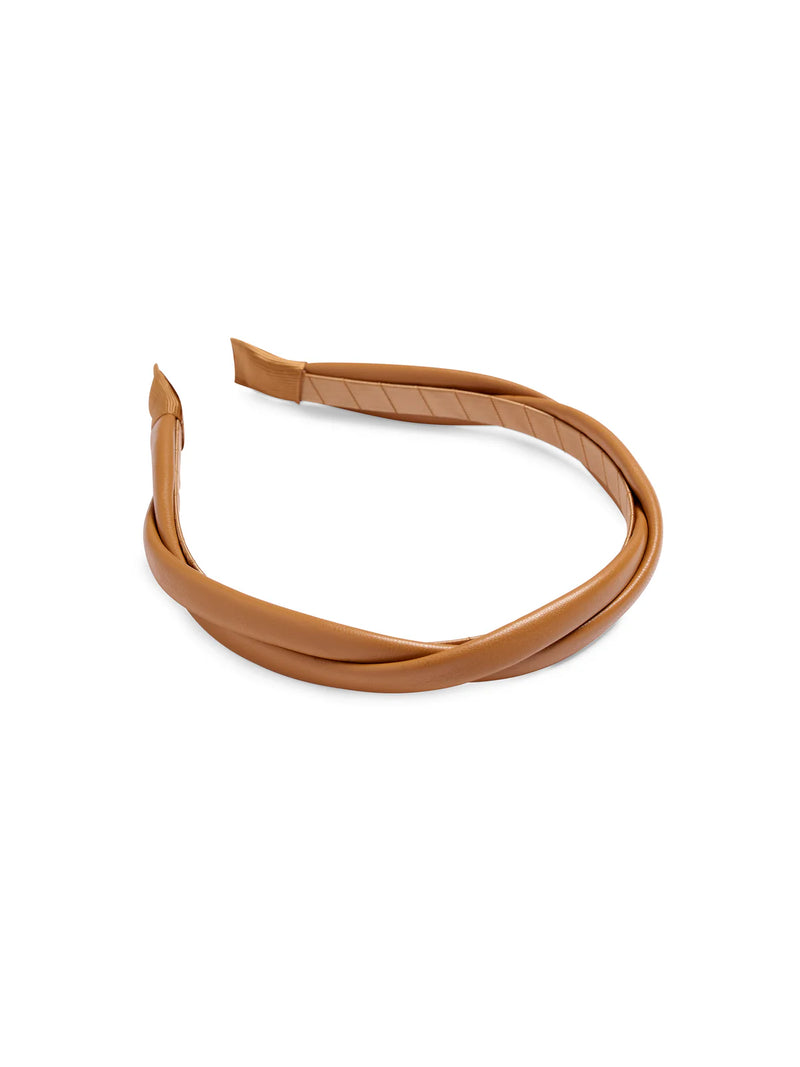 Faux Leather Twist Headbands