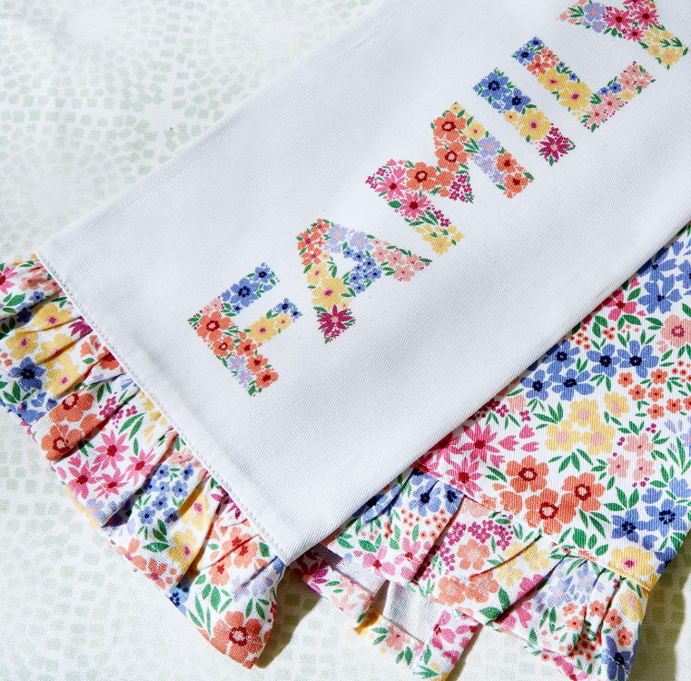 Floral Pattern Dish Towels - Set of 2