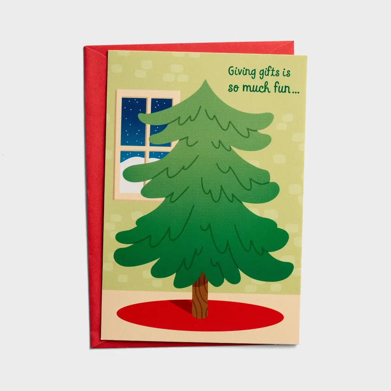 Christmas Tree Sticker Card