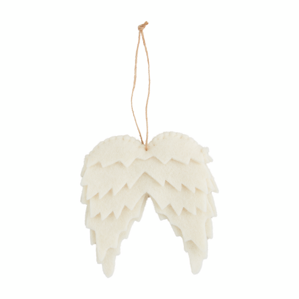 White Felt Ornament