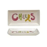 Stoneware Dish "Cheers"