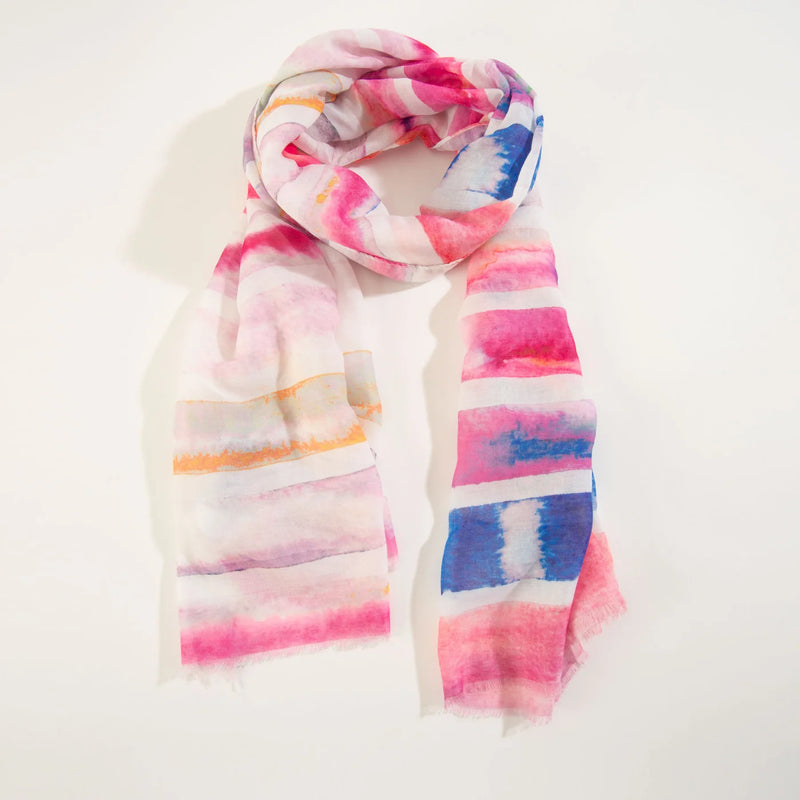 Pink Watercolor Scarf