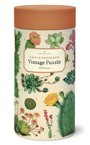 Vintage Puzzle - Cacti & Succulents