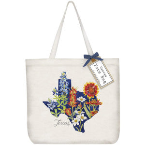 Texas Map Flowers Textiles