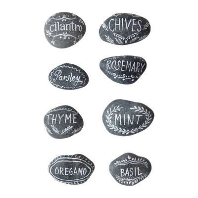 Natural Stone Herb Garden Markers