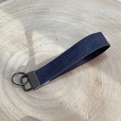Cork/Fabric Keychain Wristlet